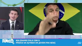 André Marinho e Jair Bolsonaro se desentendem ao vivo no Pânico
