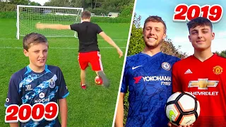 FOOTBALL CHALLENGES vs MY BRO! ► 2009 - 2019