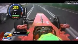 F1 2013 ALONSO Australia Onboard Highlights