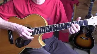 Johnny Shines acoustic blues lesson - Sweet Home Chicago/I Don't Know - TAB available