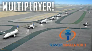 Morning Rush with Multiplayer at LAX | Tower! Simulator 3