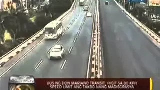 24 Oras: Bus ng Don Mariano Transit, higit sa 80 kph speed limit ang takbo nang madisrasya