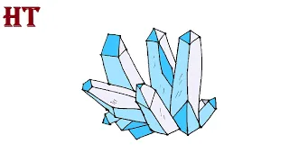 How to Draw Crystals Easy for Beginners