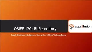 OBIEE 12C: BI Repository (RPD)