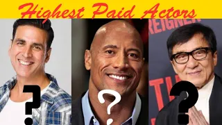 Top 10 Highest Paid Actors(2019)