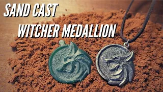 Sand Casted Witcher Medallion | Wax Carving Jewelry