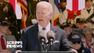 Biden speaks in Normandy at D-Day 80th anniversary  commemoration