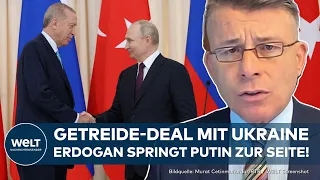 PUTINS KRIEG: Riskanter Spagat! Erdogan nimmt Putin wegen Getreideabkommen in Schutz