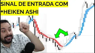 SINAL DE ENTRADA COM ESTRATÉGIA SIMPLES DE HEIKEN ASHI PARA DAY TRADE & SWING TRADE FOREX