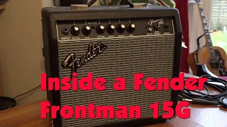 Taking a look inside and a quick service of a Fender Frontman 15G Guitar Combo Amplifier