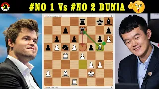 KETIKA DUA PEMAIN CATUR TERKUAT DUNIA BERTEMU 🔥 Ding Liren Vs Magnus Carlsen | Chessable Master 2022