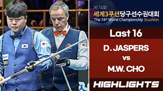 Last 16 - 조명우 Myung Woo CHO vs 딕 야스퍼스 Dick JASPERS. H/L