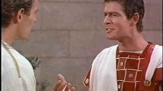 MESSALA & BEN HUR'S CONFLICT. - BEN HUR 1959 Stephen Boyd Charlton Heston