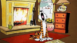 Animated Calvin and Hobbes Catnap