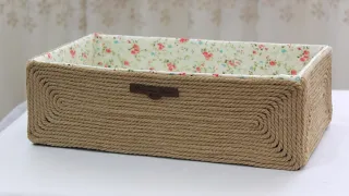 Make this multipurpose basket for tools or toys -Make a basket from a waste cardboard box.❤😍