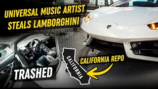 Universal Music Artist STEALS Lamborghini *TRASHED*