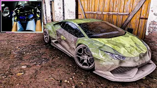 RESTORATION abandoned Lamborghini Huracan | Forza Horizon 5 | Thrustmaster T300RS + TH8A Shifter