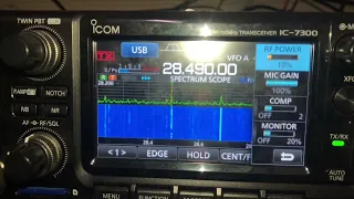 Very nice 10 meter 28 MHz USB QSO ￼Are running a full 10 W working￼ KD6BIS in  California￼￼