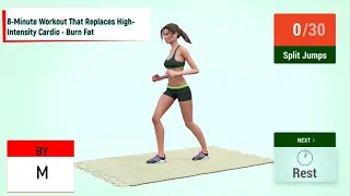 8 Minute Workout That Replaces High Intensity Cardio   Burn Fat/8 წუთიანი ვარჯიში, რომელიც ცვლის მ