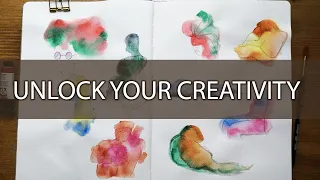 How to UNLOCK YOUR CREATIVITY and GET OUT OF AN ART BLOK - #practice #watercolors