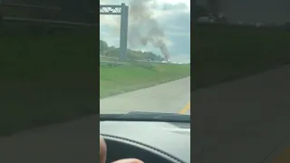 Walmart truck on fire on 476!