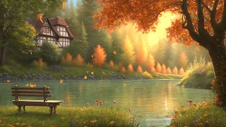 Autumn Walk By The Lake | Emotional & Nostalgic Music Playlist | Autumn Ambience | Falling Leaves