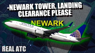 United pilots not receiving response from Newark Tower. REAL ATC