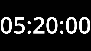 5 HOUR 20 MINUTE TIMER - No Sound - Full HD 1080p - COUNTDOWN 320 Minute Timer