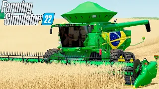 TESTANDO A NOSSA NOVA COLHEITADEIRA BRASILEIRA | Os Guri | Farming Simulator 22 - EP 58