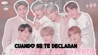 ❝Cuando se te declaran 7 chicos en San Valentin❞ II Imagina con BTS II . .⇢Capítulo Único ￩. . 😻💗