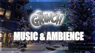 THE GRINCH TOWN Town of Whoville AMBIENCE | SNOW and CHRISTMAS CAROLS