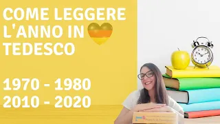 Corso di tedesco | Leggere l'anno in tedesco | Prof. Nat