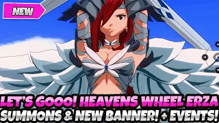 *LET'S GOOOO!* HEAVENS WHEEL ERZA IS HERE!! NEW BANNER! GLOBAL SUMMONS! (Fairy Tail Fierce Fight