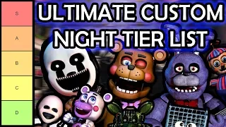 FNAF Ultimate Custom Night Tier List (Based on Animatronic AI Difficulty!!!)