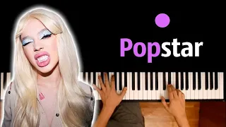 Instasamka - Popstar ● караоке | PIANO_KARAOKE ● ᴴᴰ + НОТЫ & MIDI