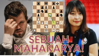 Peter Leko menyebut partai ini sebagai "MAHAKARYA"! / Magnus Carlsen vs Ju, Wenjun / The Charity Cup