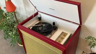 1958 Vintage Sylvania Hifi Console Tube Record Player Restored by Jimmy O