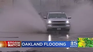 First Major Winter Storm In Bay Area Brings Wet Roads, Threats Of Flooding