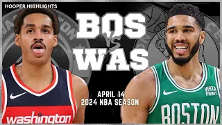 Boston Celtics vs Washington Wizards Full Game Highlights | Apr 14 | 2024 NBA Season