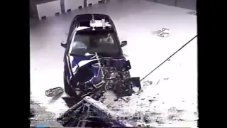 Dateline IIHS 2002 Midsize Cars crash test (SOUND CRASHES)