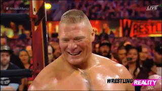 Brock Lesnar vs  Seth Rollins WWE Wrestlemania 2019 Highlights HD