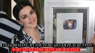 I'M BACK I MY NIGHT TIME SKINCARE ROUTINE I AND CELEBRATING RECEIVING YOUTUBE SILVER PLAY BUTTON