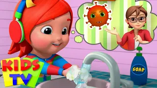 Wash Your Hands Song | Healthy Habits for Kids + More Nursery Rhymes & Baby Songs - Kids Tv