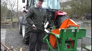 Brennholz sägen mit Wippsäge + original Posch Wippverlängerung, cutting long branches for firewood