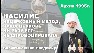 Насилие - нецерковный метод, наша церковь ни разу его не спровоцировала