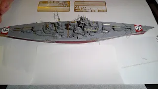 Bismarck plastic model building - Trumpeter 1:350 scale
