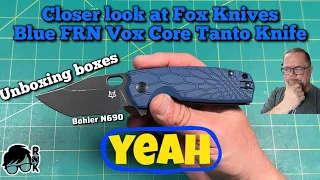 Unboxing a few things for giveaways & a 1st look at Fox Knives Blue FRN Vox Core Tanto Knife