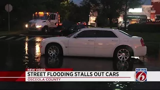 Street flooding stalls out cars in Osceola County