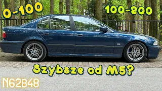 BMW E39 550i swap silnika 4.8 V8 z BMW E60 367KM