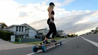 Cruising the Evolve electric skateboards with the GoPro Max + music